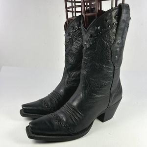 Ariat Boots Women's Dixie Black Studd Leather Boot US 5.5 B Western Cowboy Boots